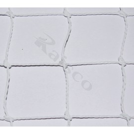 Raisco - Red de seguridad para gatos estabilizada contra rayos UV, antipájaros, mono, 15 capas de 1 mm con cuerdas de lazo en las esquinas y kit de instalación (tamaño 12 x 6), color blanco