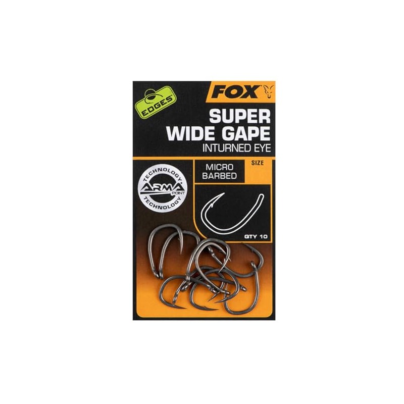 Fox Edges Armapoint Super Wide Gape Inturned Eye Hooks -