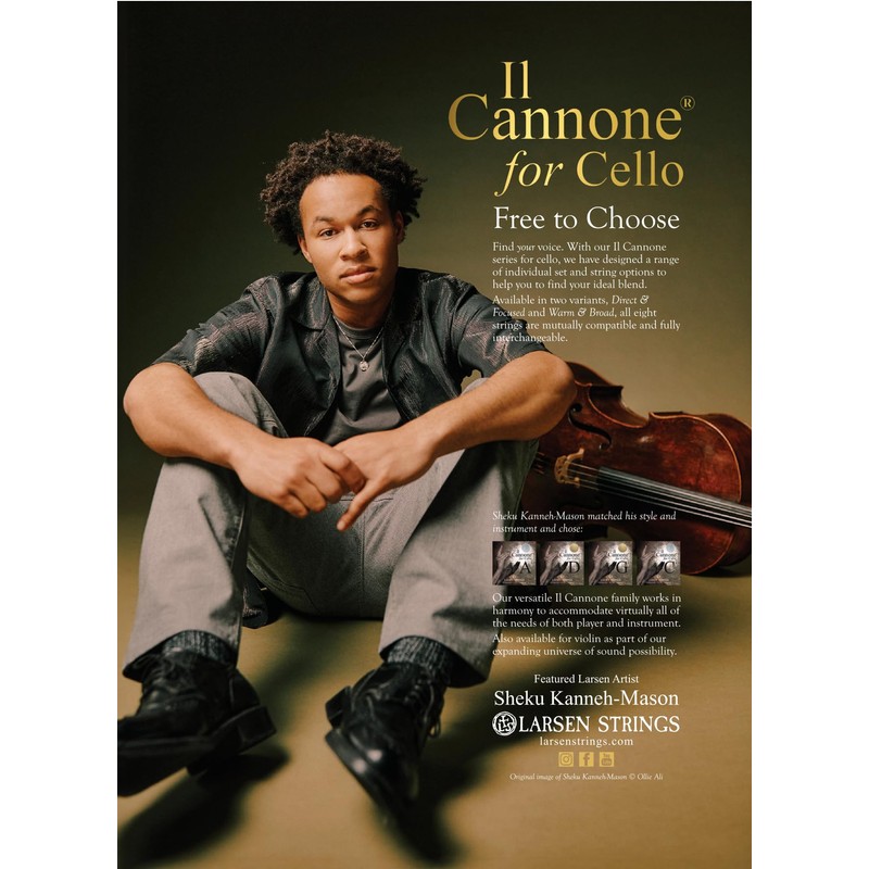 LARSEN STRINGS Il Cannone cello strings IL Cannone D steel