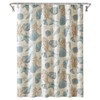 YOSTEV Starfish and Seashells Ivory Bathroom Fabric Shower Curtain with