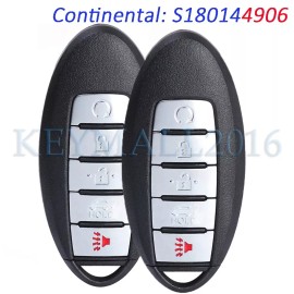 keymall 2 S180144906 Smart Prox Remote Key Fob for Nissan Maxima 2019 2020 2021 KR5TXN7