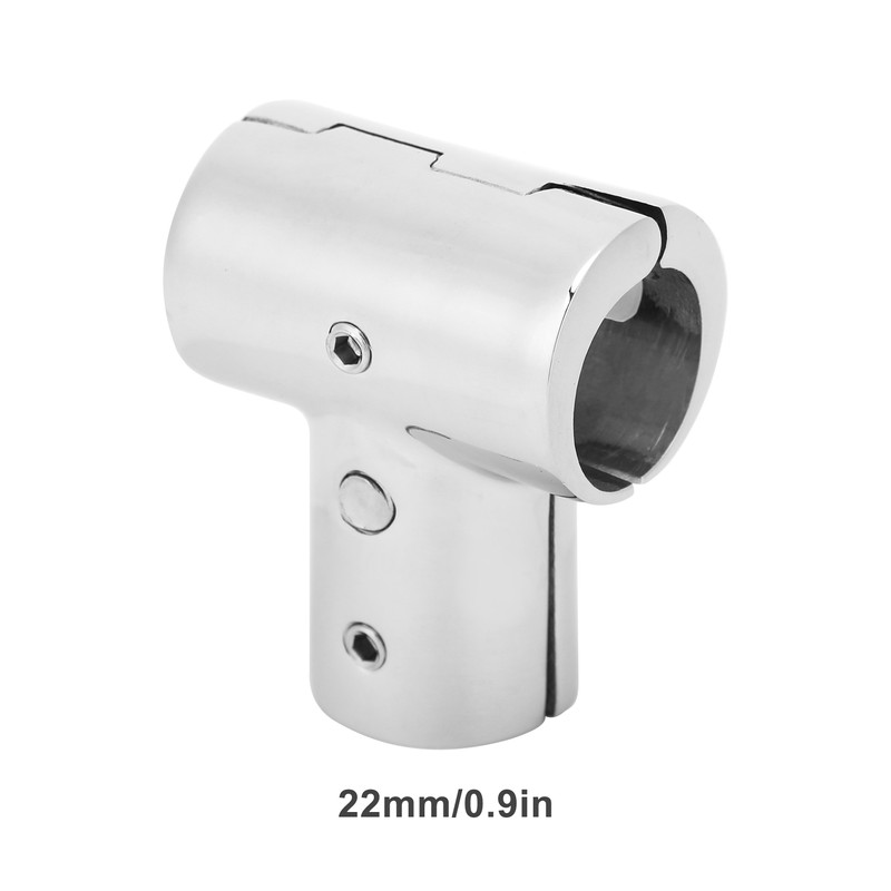Stainless Steel Tee Split Connector 3 Way Tube Connecting Pipe