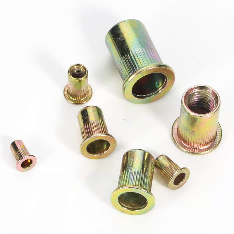 LOKMAN 175PCS Metric Rivet Nut Kit Carbon Steel Flat Head