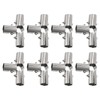 uxcell 4 Way Structural Pipe Connector 8pcs Chain Link Fence