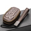 Vitodeco Genuine Leather Smart Key Fob Case Cover Protector Compatible