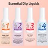 Lavender Violets Dip Powder Liquid Set, Dipping Powder Base Top