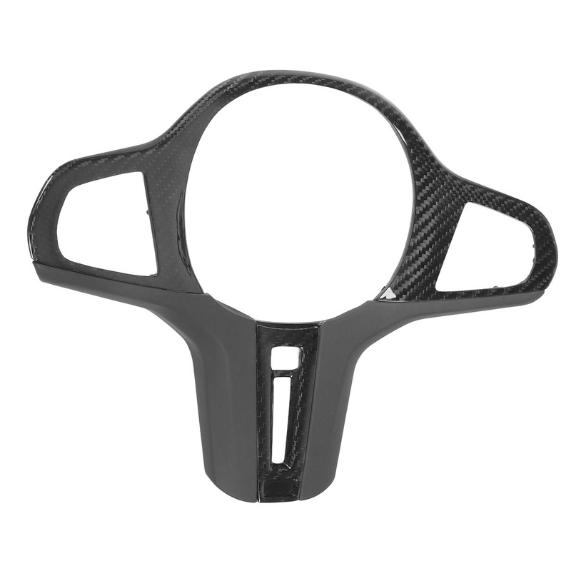 Car Steering Wheel Frame Cover Trim Sticker Decoration Carbon Fiber