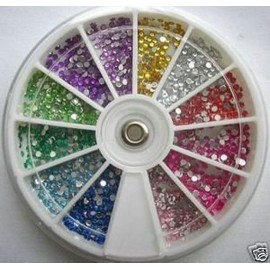 Tiffany's Nail Art Rhinestone Pack-1200 with KDS GLUE premium quality Gemstones