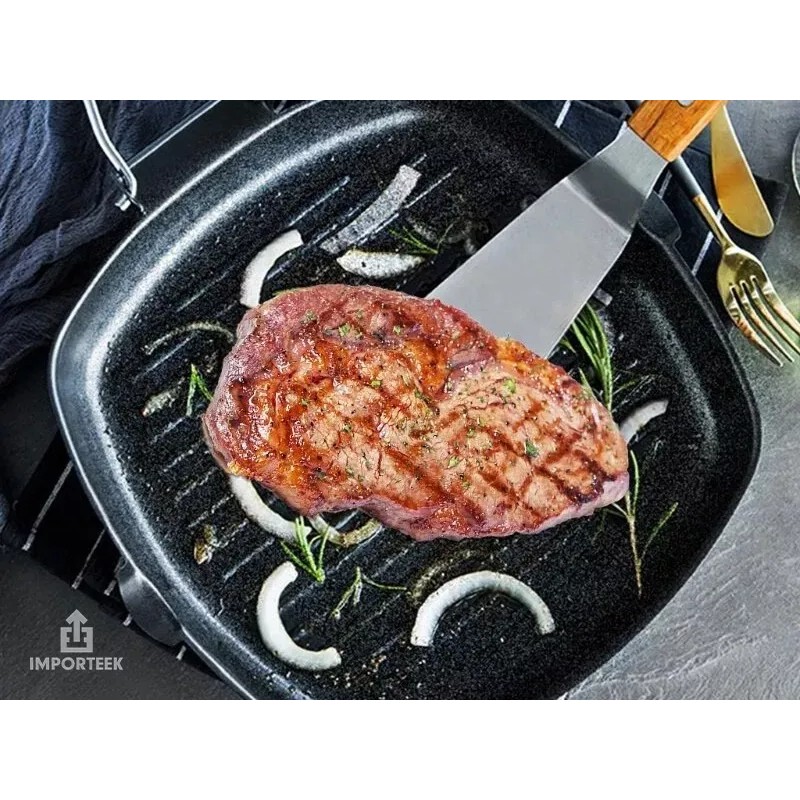 Importeek Sarten Parrilla Grill Asador Antiadherente Plegable Cocina