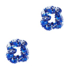 FRCOLOR 2pcs Thick Hair Hair Bands Sequins Ponytail Holders Elastic for Women Girls