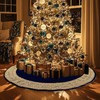 OurWarm 72Inch Christmas Tree Skirt, Extra Large Velvet Tree Base