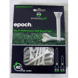 Evolve Golf Epoch 40 Pack Tees 30@ 3 1/4 10@ 1 1/2