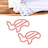 100 Pcs Rabbit Shaped Paper Clip Creative Cute Cartoon Animal
