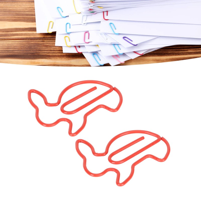100 Pcs Rabbit Shaped Paper Clip Creative Cute Cartoon Animal