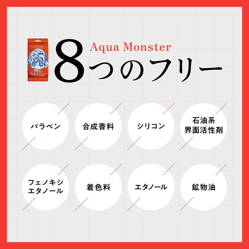 Aqua Monster アクアモンスターレッド モーニングスクエアパック 3個セット