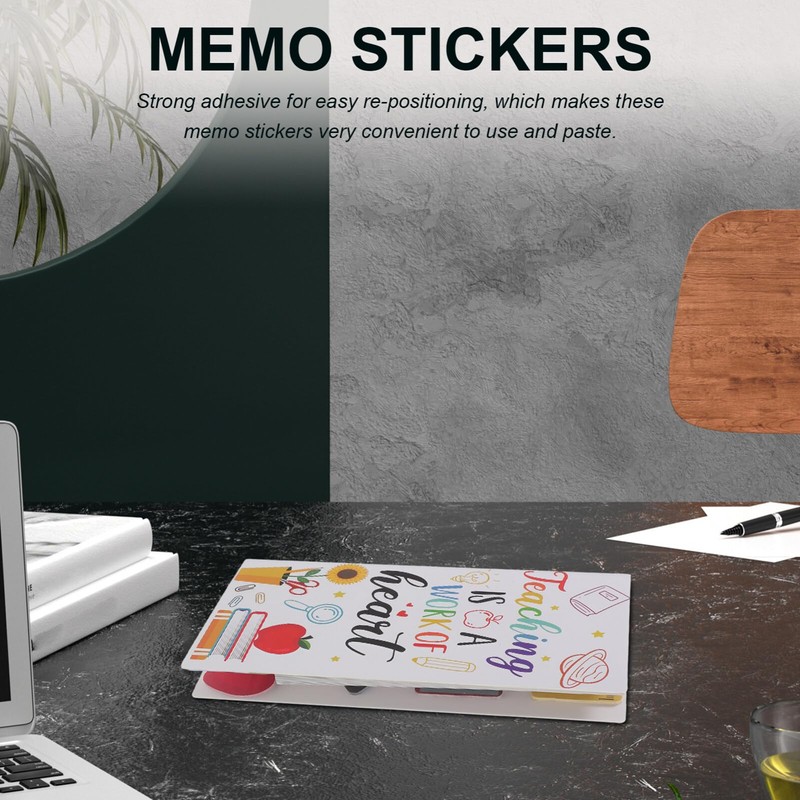 Operitacx 1 Set 6pcs Cute Sticky Notes Cartoon Sticky Memo