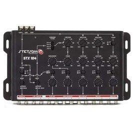 1 x Stetson STX104 5 Way Electronic Crossover EQ EQ 4 Inputs 5 Outputs with Bass Boost and Subsonic Filter for Car