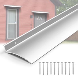 3PCS 40inch Door Rain Drip Guard for Windows Drip Cap Rain Deflector Anodized Aluminum Easy to Install Silver