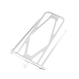 6.1 oz (177 g) ACRZ Rear Rack cnc Aluminum Alloy for brompton pikes 3sixty bike (silver)