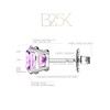 Silver Earrings Pendientes Redondos Aretes Plata Ley 950 Zircon Stud