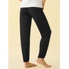 Latuza Women's Pajama Pants Lounge Bottoms with Pockets M Black
