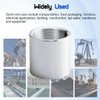 1-1/2" NPT Right-hand Threaded Full Coupling, Aluminum 6061-T6 Schedule 40,