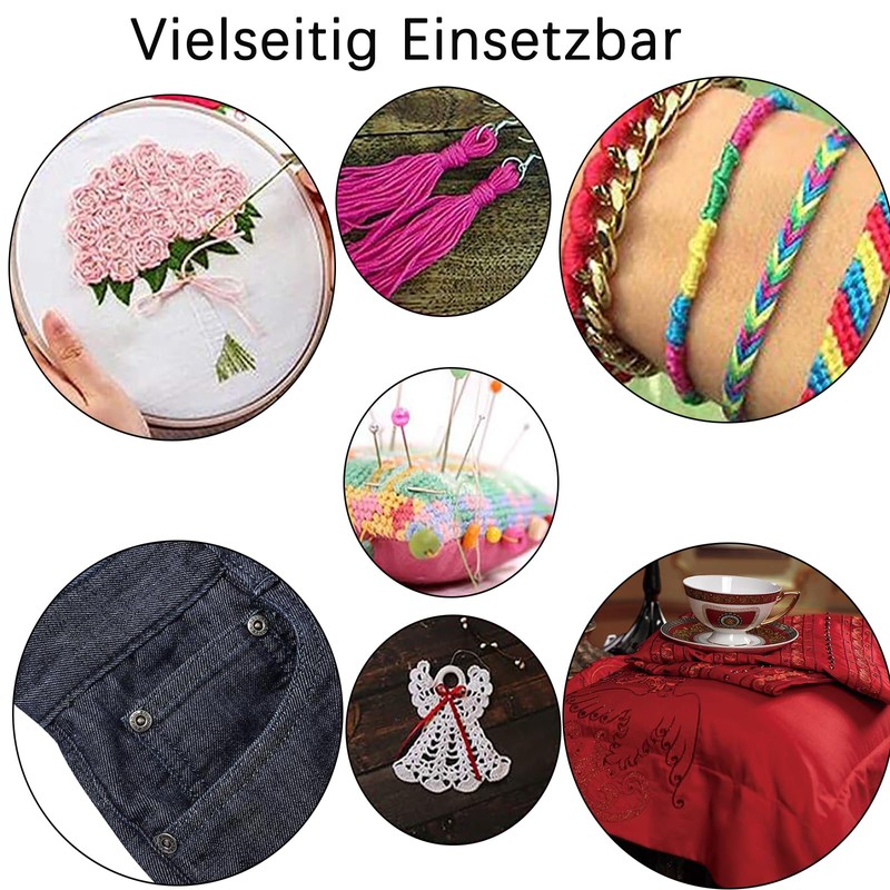 Cashmere Darning Set, 10 Rolls of Embroidery Thread, Embroidery Thread,