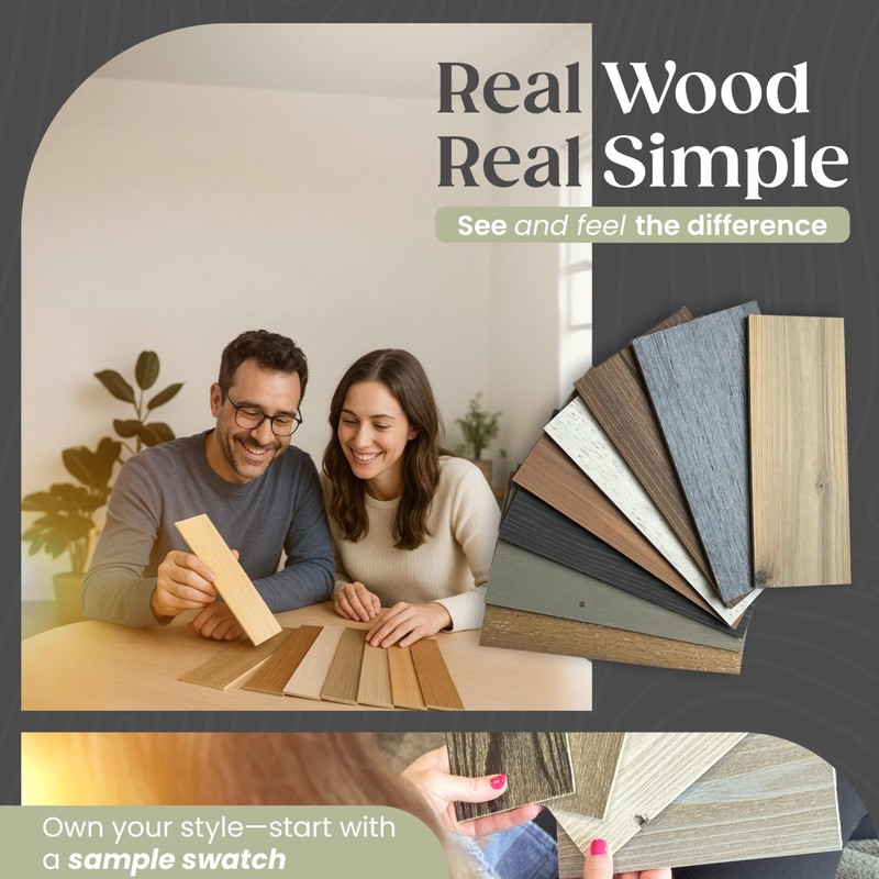 TIMBERCHiC 100% Wood Wall Planks - Made in USA -