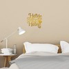 ANGDEST Home Sweet Home (Metallic Gold) (Set of 2) Premium