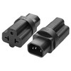 2 Pack NEMA 5/6-15/20R to IEC320 C14 Connector YACSEJAO 4-in-1