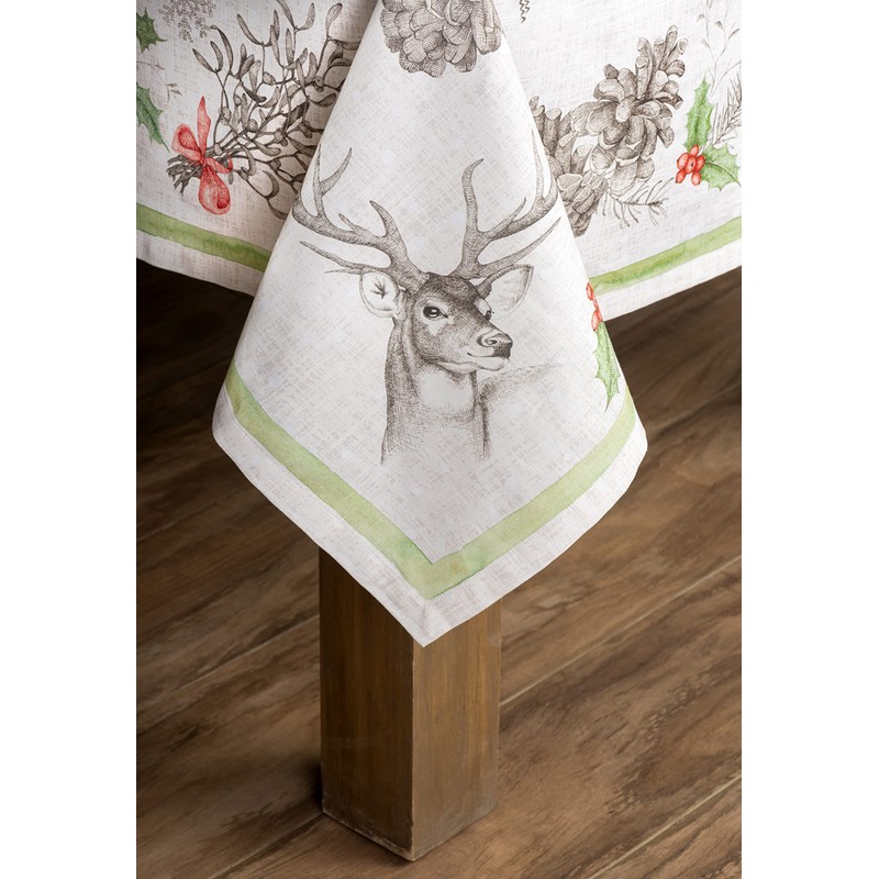 Maison d' Hermine Christmas Dew 100% Cotton Tablecloth for the