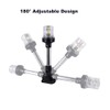 Sebnux White LED Fold Down Boat Stern Light Boat Anchor