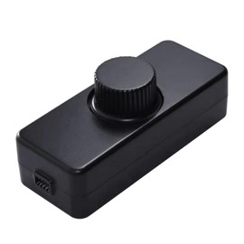 YANIYA LED Inlines Dimmer Switches 1 Gang for Tables Lamp Trailing Edges Dimmer Rotaries ON/Offs Cord Dimmer Light Switches Dimmable Light Control, Black