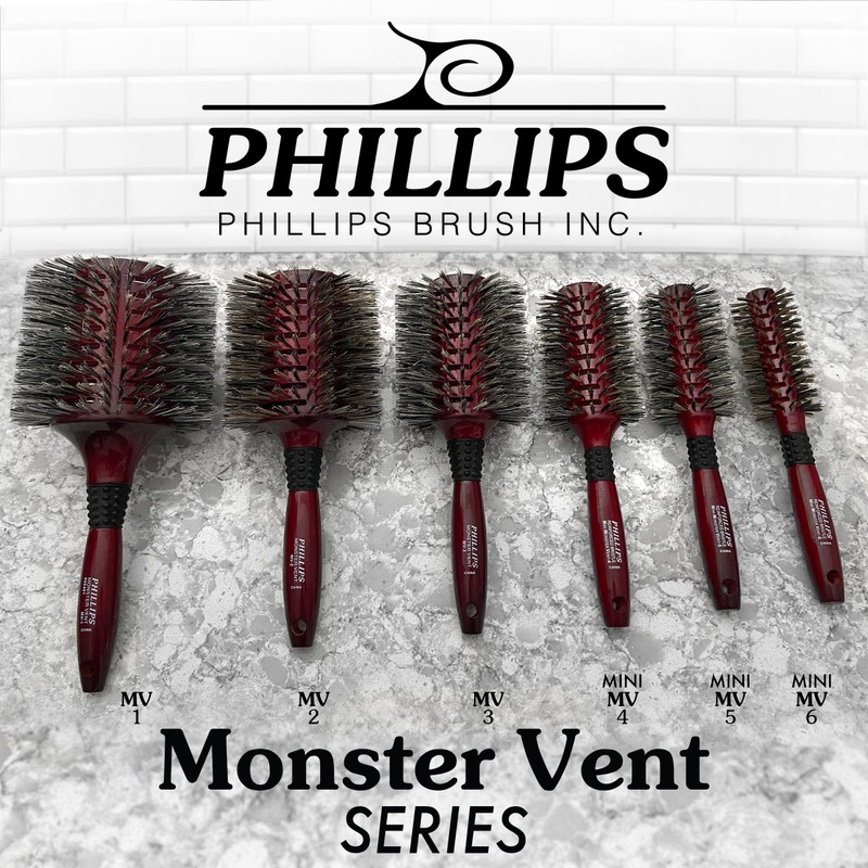 Phillips Brush Monster Vent 4 Professional Hair Brush (2.75” Diameter