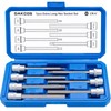 DAKCOS 7-Piece Long Hexagonal Socket Set 3/8 Inch Hex Bit