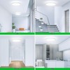 LED Ceiling Light, Flat Round 18 W 6500 K 1600