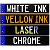 Custom Black German License Plate (Choose Side Band and Ink)