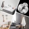 ELIUNG Suction Cup Hooks for Shower, 2 Pack Stainless Steel