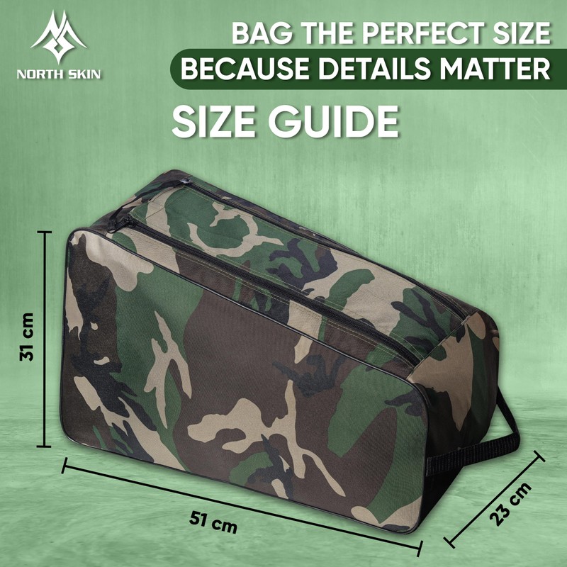 Travel Shoe Bag with Zipper Pocket Water Resistant Golf Sports