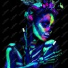 4 Labiales Neón Luminoso Luz Uv Negra Lipstick Halloween