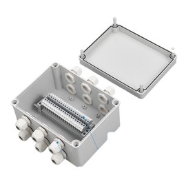 BRART Cast Aluminum Junction Box Metal Button Box Power Box Aluminum Alloy Junction Box Indoor and Outdoor Waterproof Box termina UKK(19)