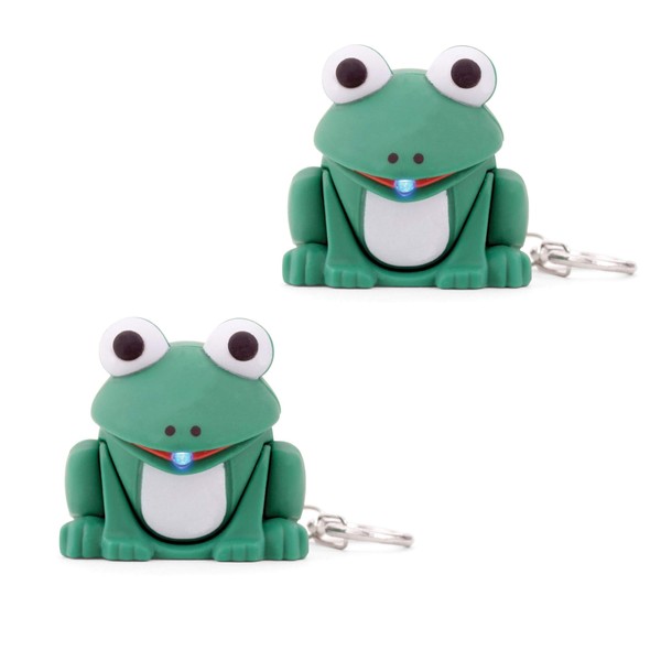 BG247 Frog LED Keychain with Sound - 2-Pack
