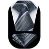 HISDERN Men's Tie Striped Wedding Tie & Pocket Square Set,