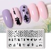 BORN PRETTY Nail Art Stamping Plates Set, Food, Bunnies, Flowers,