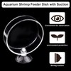 WEAVERBIRD 60mm Aquarium Shrimp Feeder Dish with Suction Glass Fish