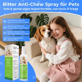 Moodyin Anti-Chew Spray for Dogs and Cats(5.92 fl oz), Bitter No Chew Training Aid to Stop Chewing, Licking & Marking, Dog Deterrent Spray for Furniture Protection, Indoor & Outdoor Use