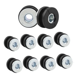 10 Pcs Rubber Grommets Kit, Motorcycle M6 Rubber Grommets Bolt, Rubber Grommets Assortment Kit Replacement Accessories