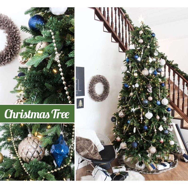 Anstore 15M Christmas Bead Chain, Christmas Bead Garlands for Christmas