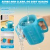 HOVCEH 2 PCS Elderly Spill Proof Cups, 280 ml Unspillable