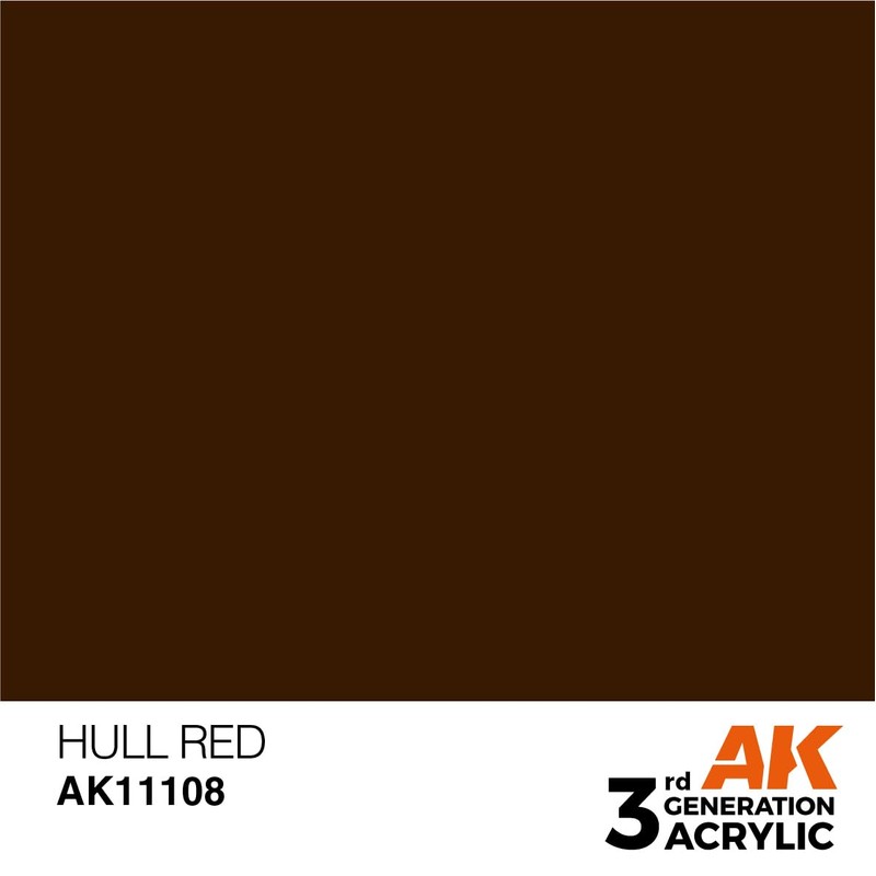 AK Interactive 3rd Gen Acrylic Hull Red 17ml